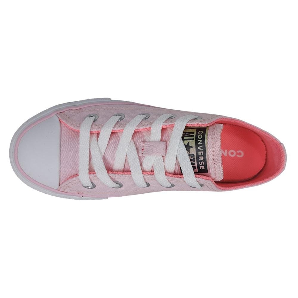 Tênis Converse Chuck Taylor Lona Infantil Rosa 4