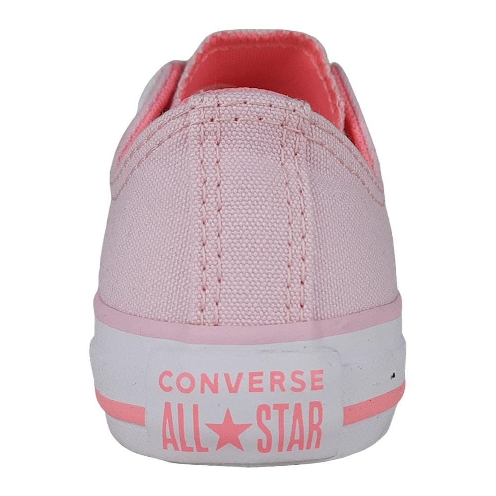 Tênis Converse Chuck Taylor Lona Infantil Rosa 6