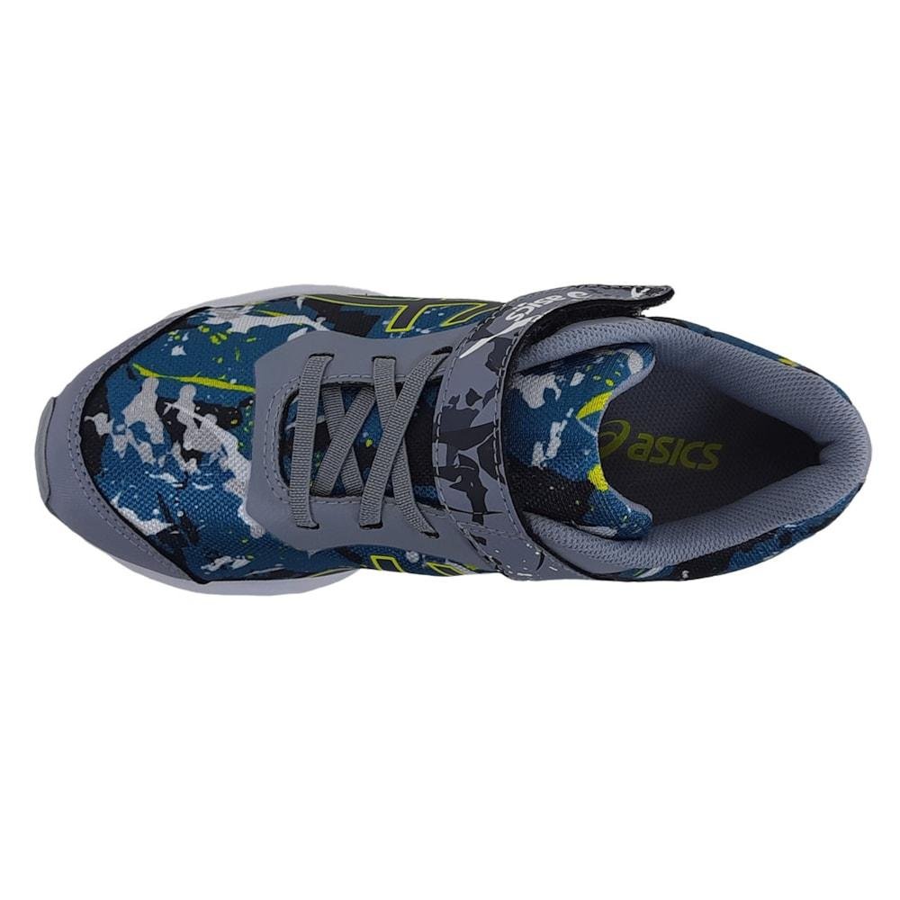 Tenis Asics Fantasy 4 Infantil Cinza/Amarelo 4