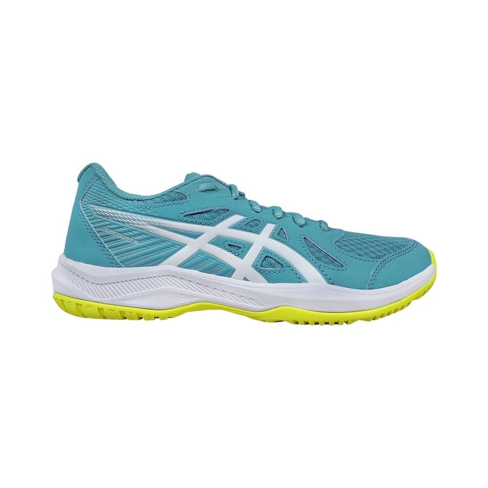 Tenis Asics Upcourt 6 Vôlei e Futsal Feminino Azul 13