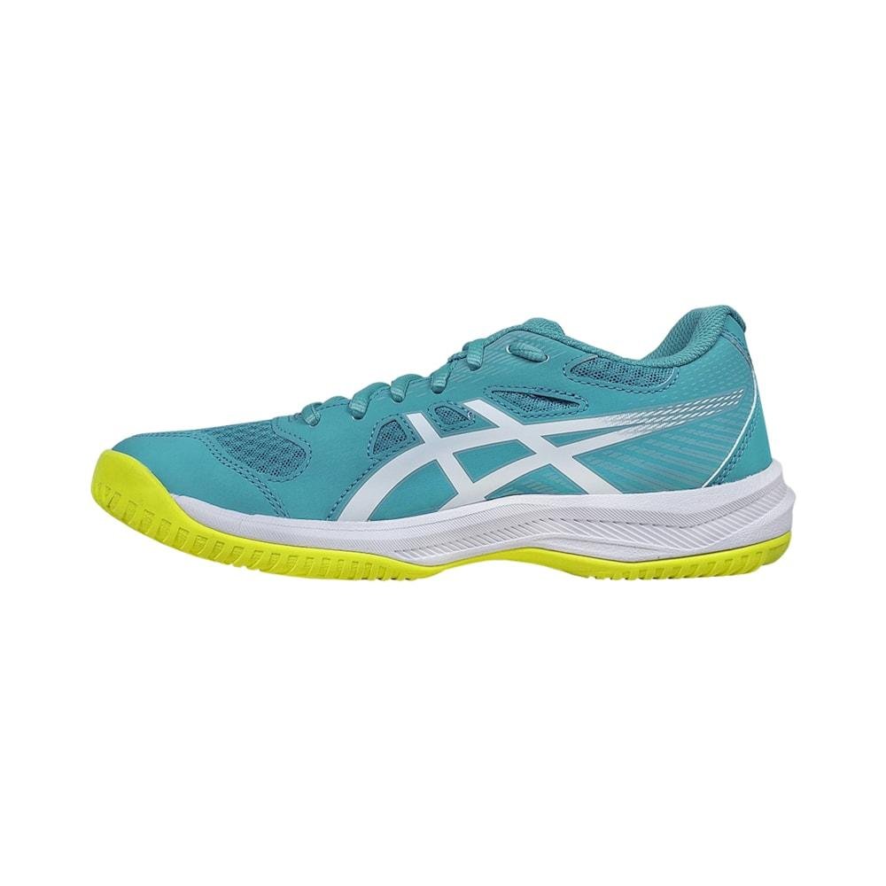 Tenis Asics Upcourt 6 Vôlei e Futsal Feminino Azul 14
