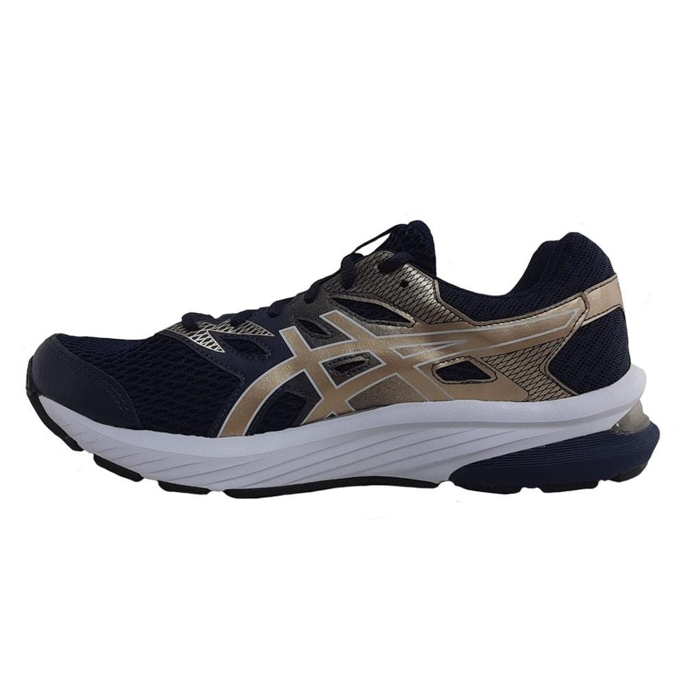 Tênis Asics Gel Shogun ST Feminino Azul/Dourado 2
