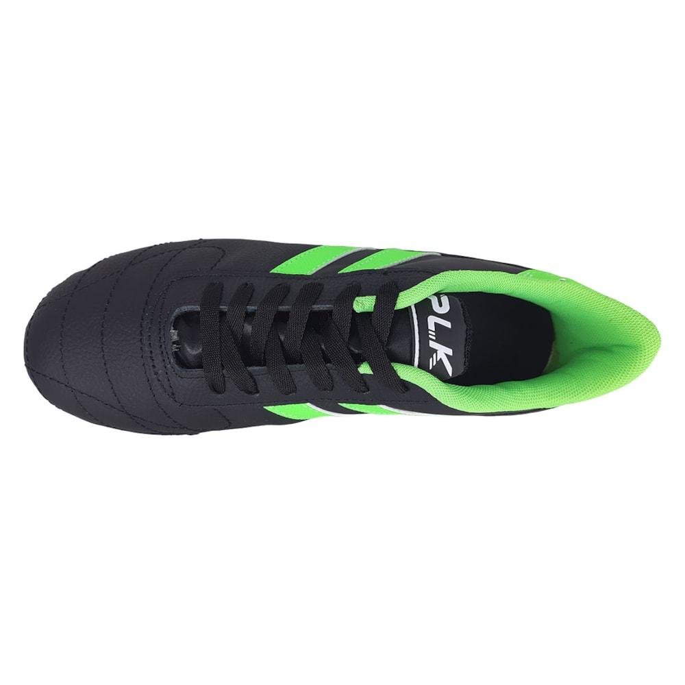 Chuteira Society PLK Copa Com Biqueira Masculina Preto/Laranja 4