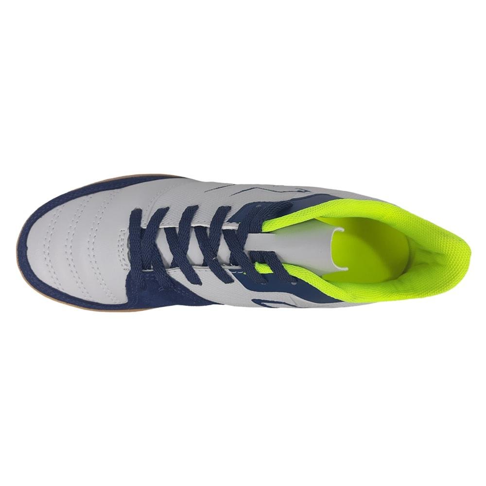 Chuteira Futsal OXN X-Control 2 Adulto Branco/Azul 4