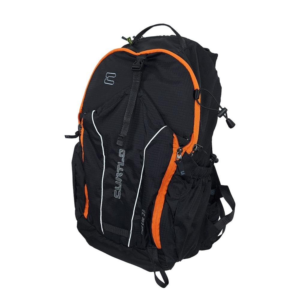 Mochila Curtlo Trail Lite Unissex 23 Litros Preto/Laranja 2