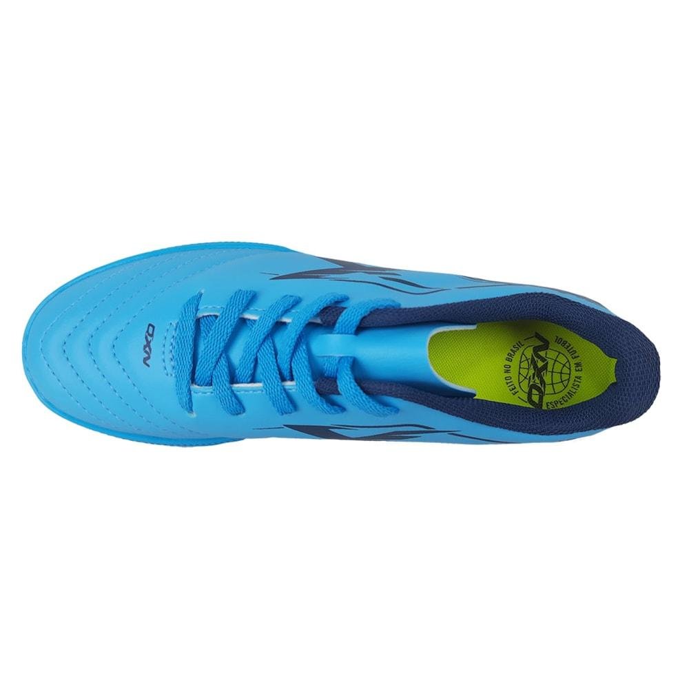 Chuteira Society OXN Track 3 Fit Infantil Azul 10