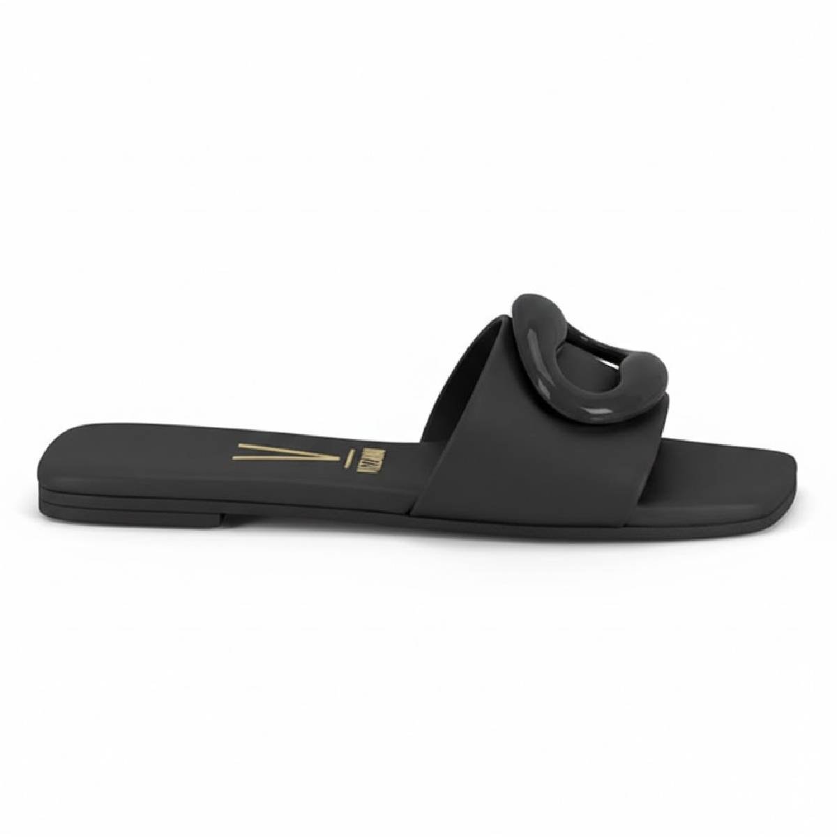 Sandalia Rasteirinha Feminina Vizzano Confortavel Original Preto 2