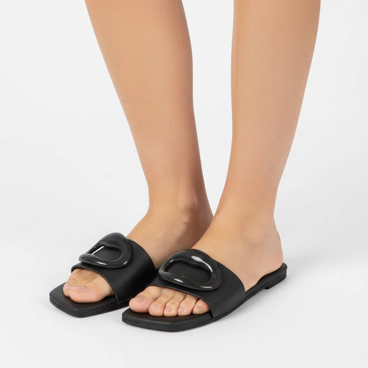 Sandalia Rasteirinha Feminina Vizzano Confortavel Original Preto 4