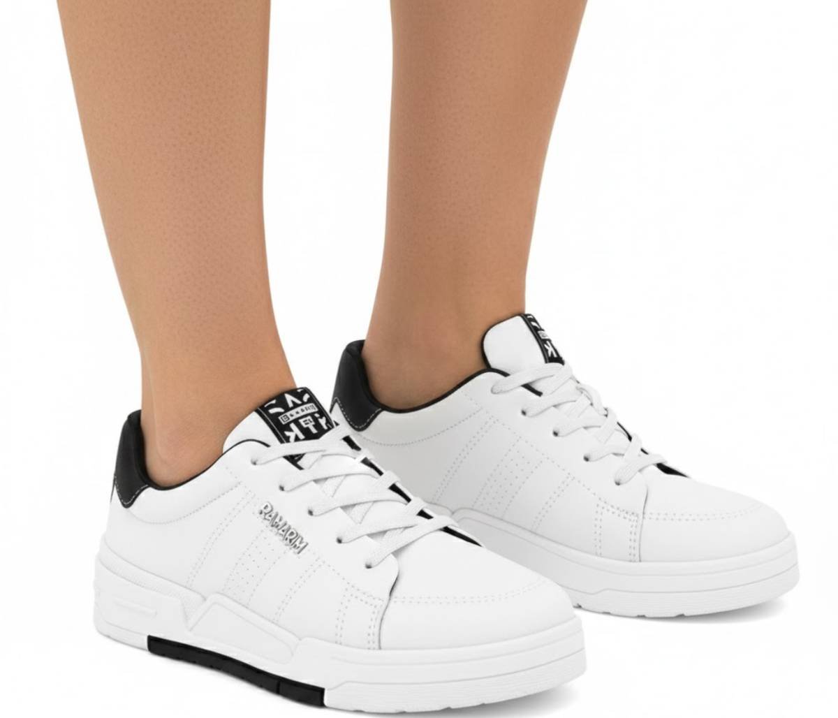 Tenis Feminino Ramarim Casual Sneaker Plataforma Confortavel Original Branco 3