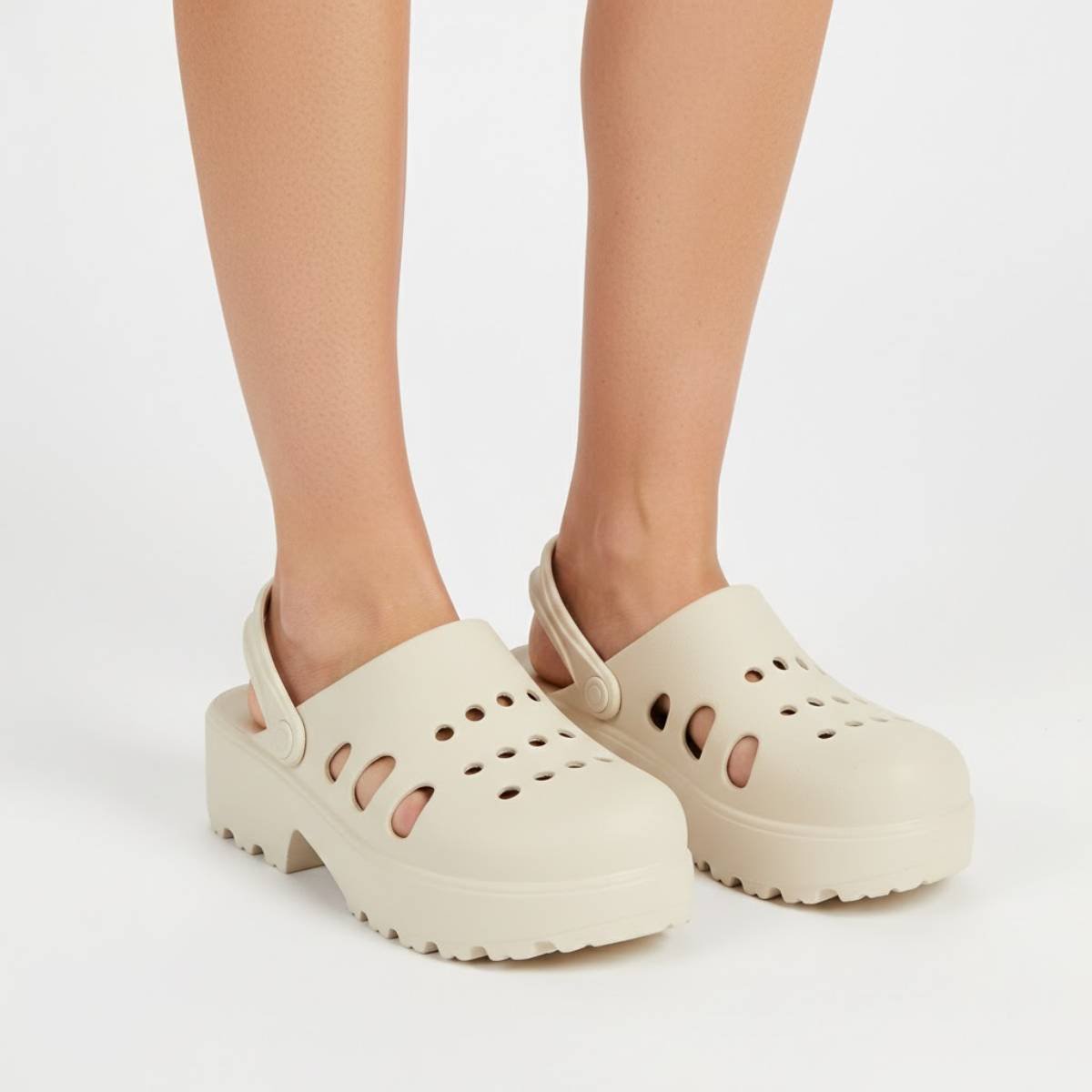 Sandalia Feminina Babuche Clog Moleca Confortavel Original Branco 3