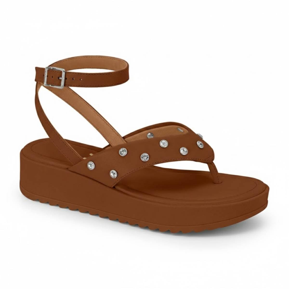 Sandalia Feminina Papete Vizzano Flatform Estilo Casual Confortavel Original