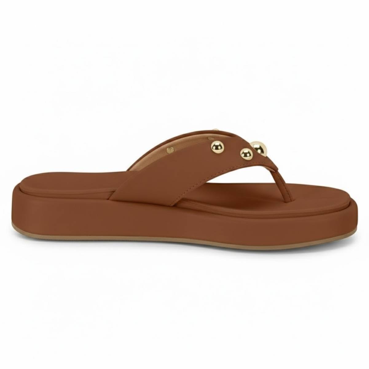 Sandalia Vizzano Feminina Tira Casual Confortavel Original Marrom 2