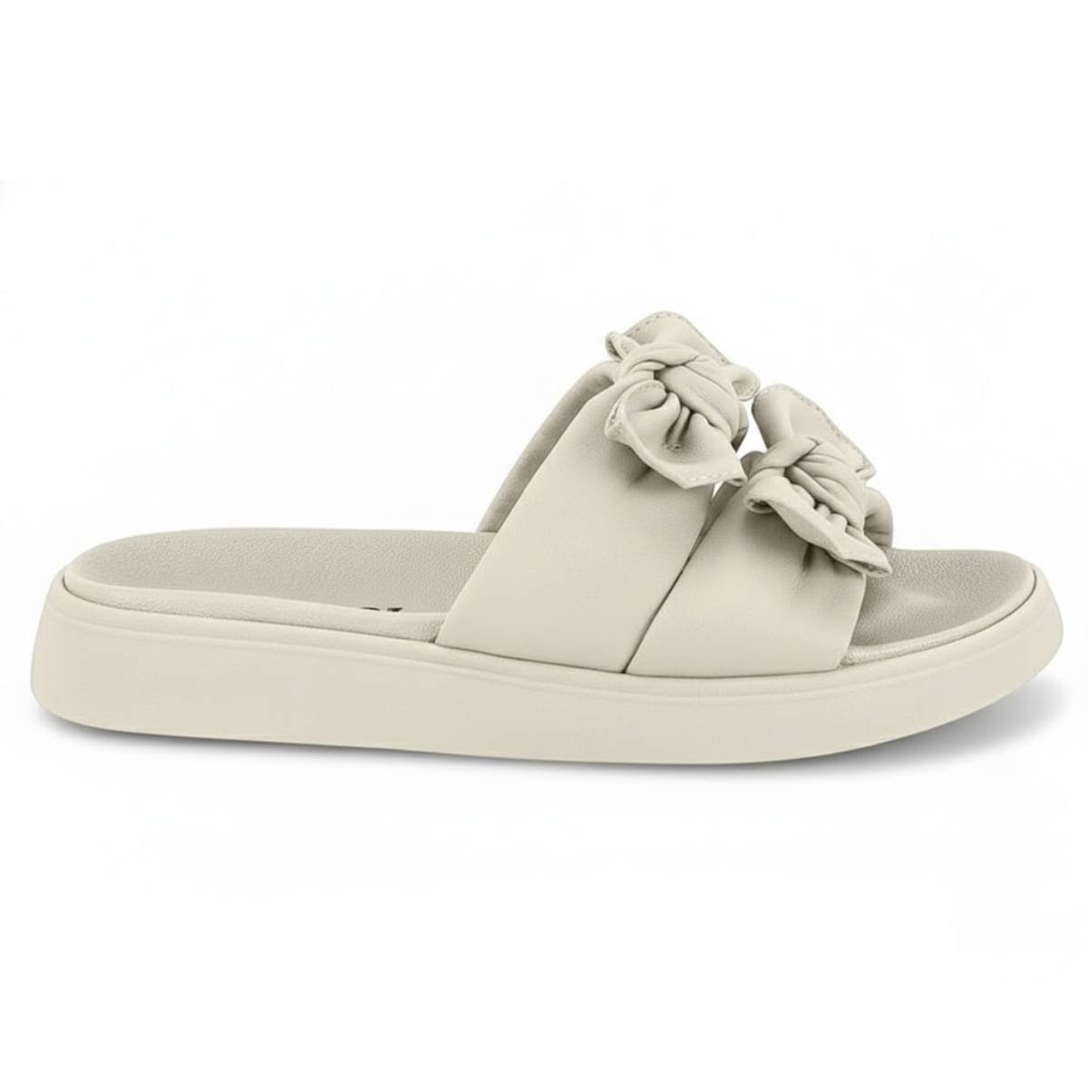 Sandalia Moleca Feminina Chinelo Rasteirinha Confortavel Original Branco 2