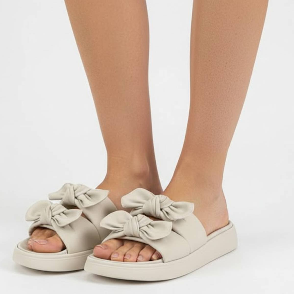 Sandalia Moleca Feminina Chinelo Rasteirinha Confortavel Original Branco 3