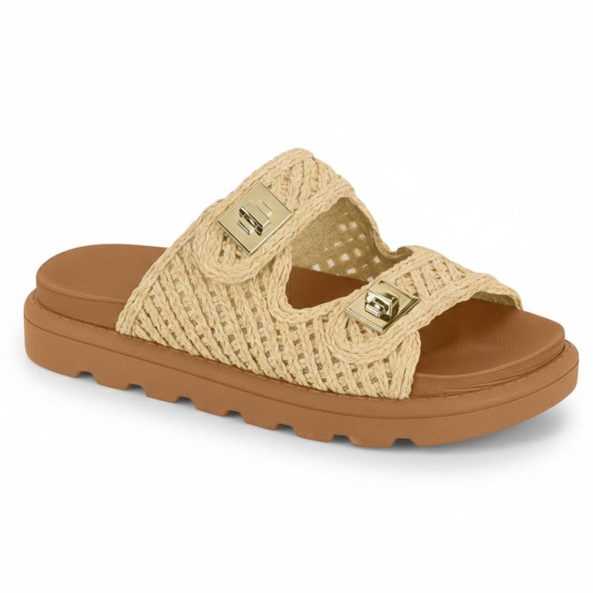 Sandalia Feminina Vizzano Papete Tratorada Casual Confortavel Original
