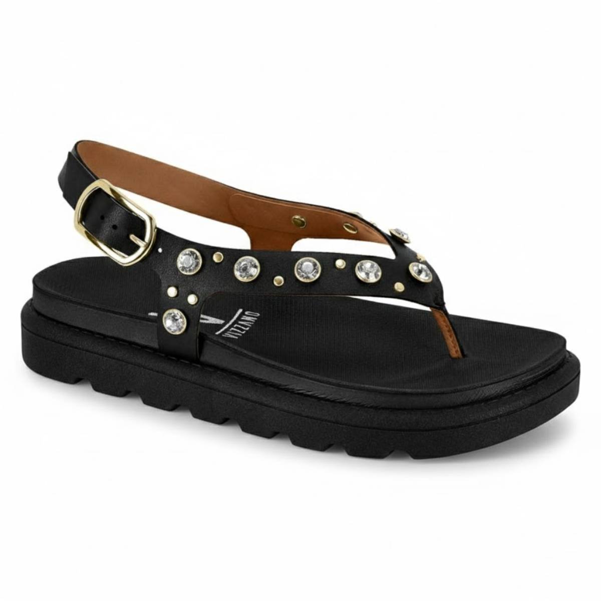 Sandalia Feminina Vizzano Papete Fivela Casual Confortavel Original