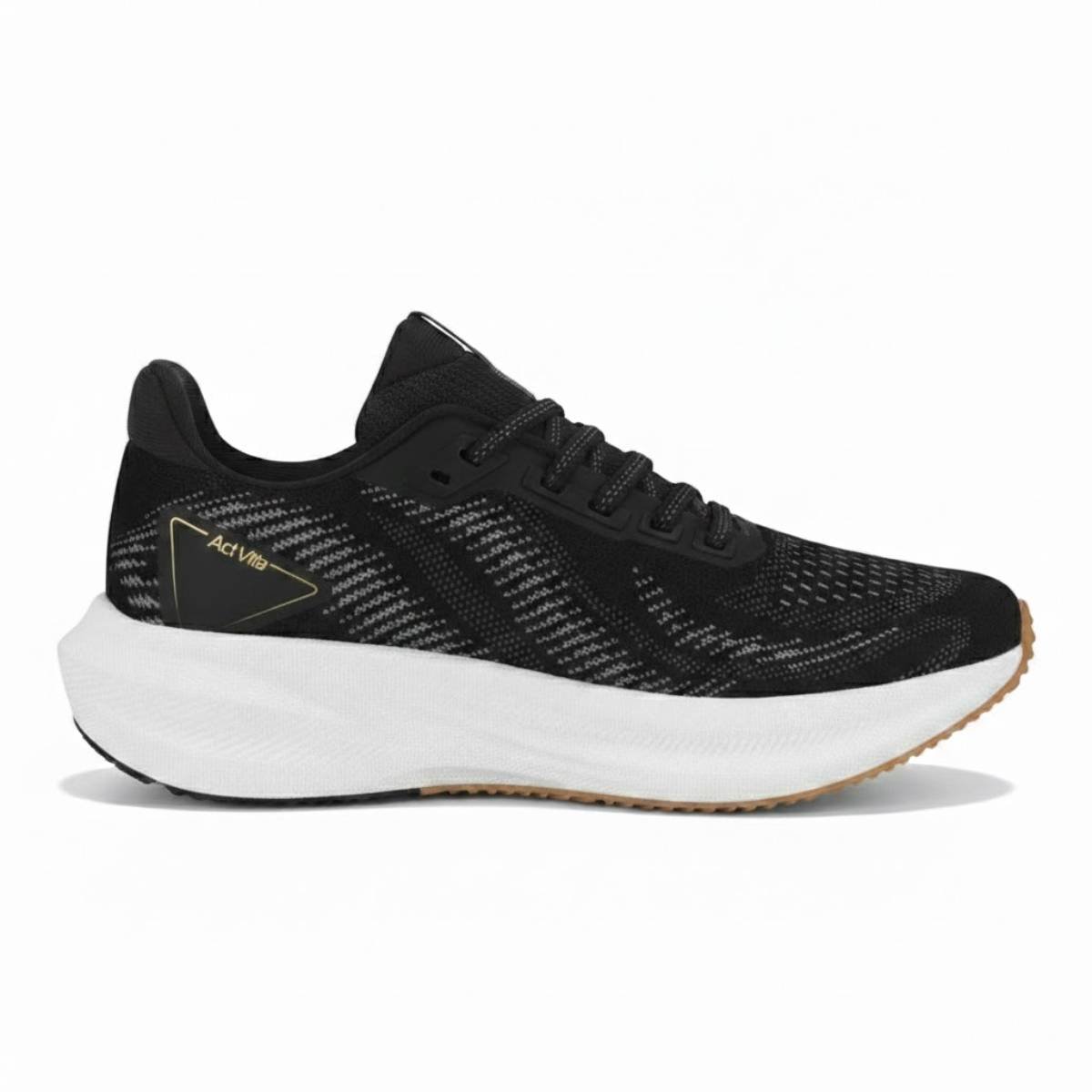Tenis Masculino Actvitta Esportivo Caminhada Academia Confortavel Original Preto 2