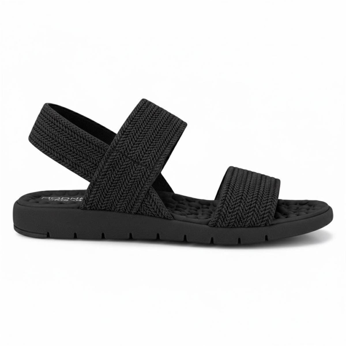 Sandalia Modare Feminino Ultraconforto Esporao Elastico Confortavel Original Preto 2
