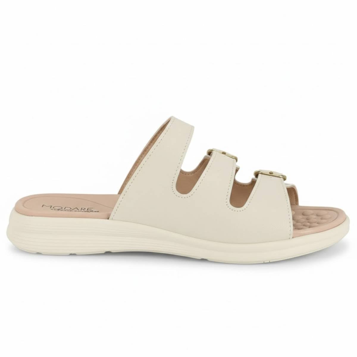 Sandalia Modare Ortopedica Esporao Ultraconfortavel Feminina Original Branco 2