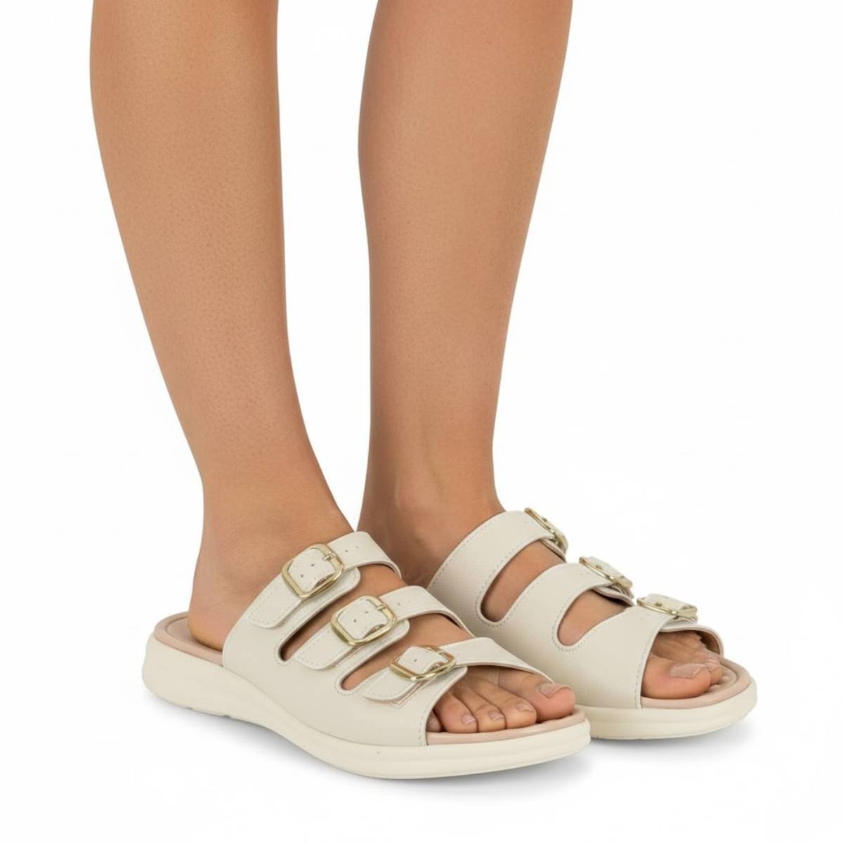 Sandalia Modare Ortopedica Esporao Ultraconfortavel Feminina Original Branco 3