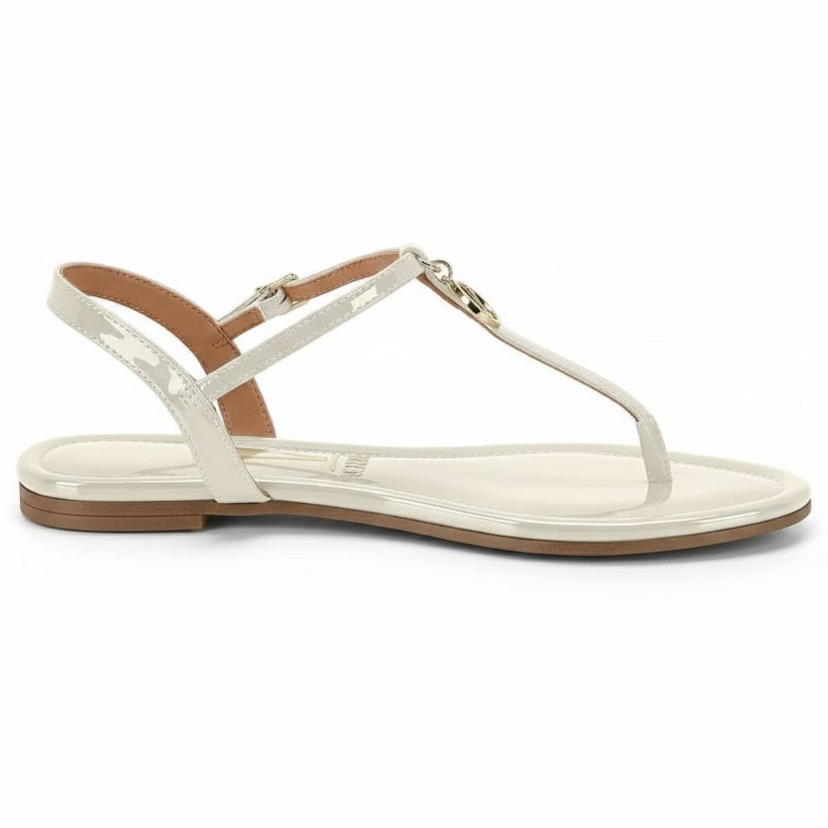 Sandalia Vizzano Feminina Rasteirinha Fivela Confortavel Branco 2