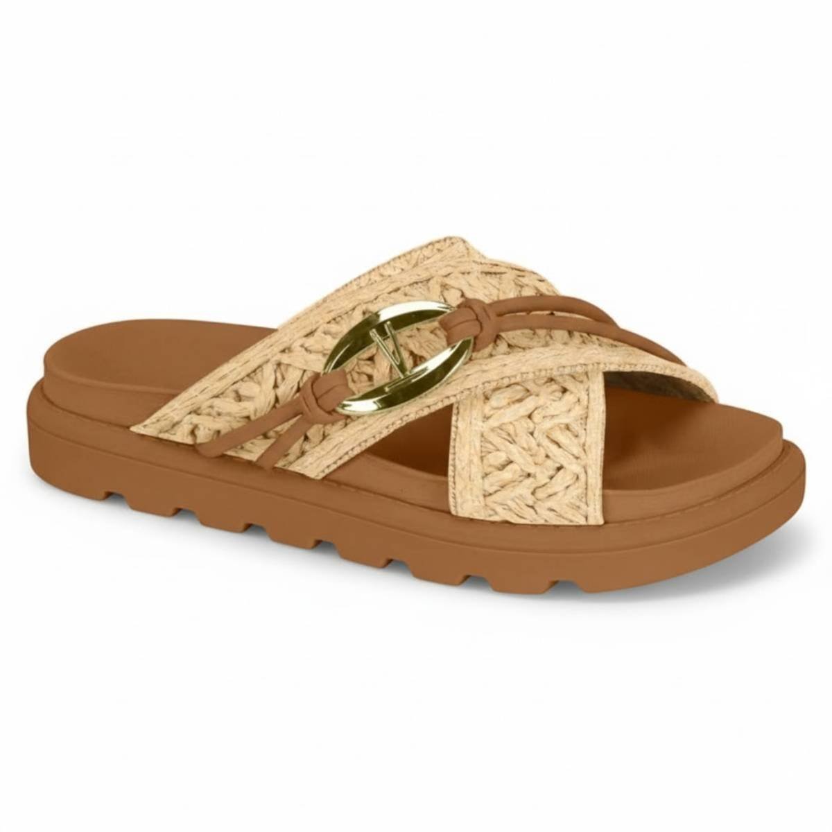 Sandalia Vizzano Casual Slide Tratorada Feminina Confortavel Original
