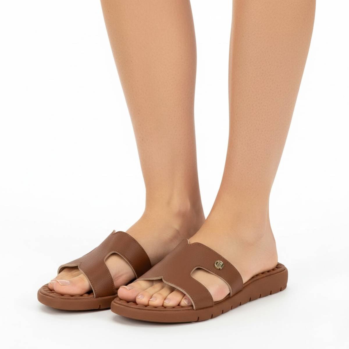 Sandalia Feminina Modare Casual Ultraconforto Esporao Original Marrom 3