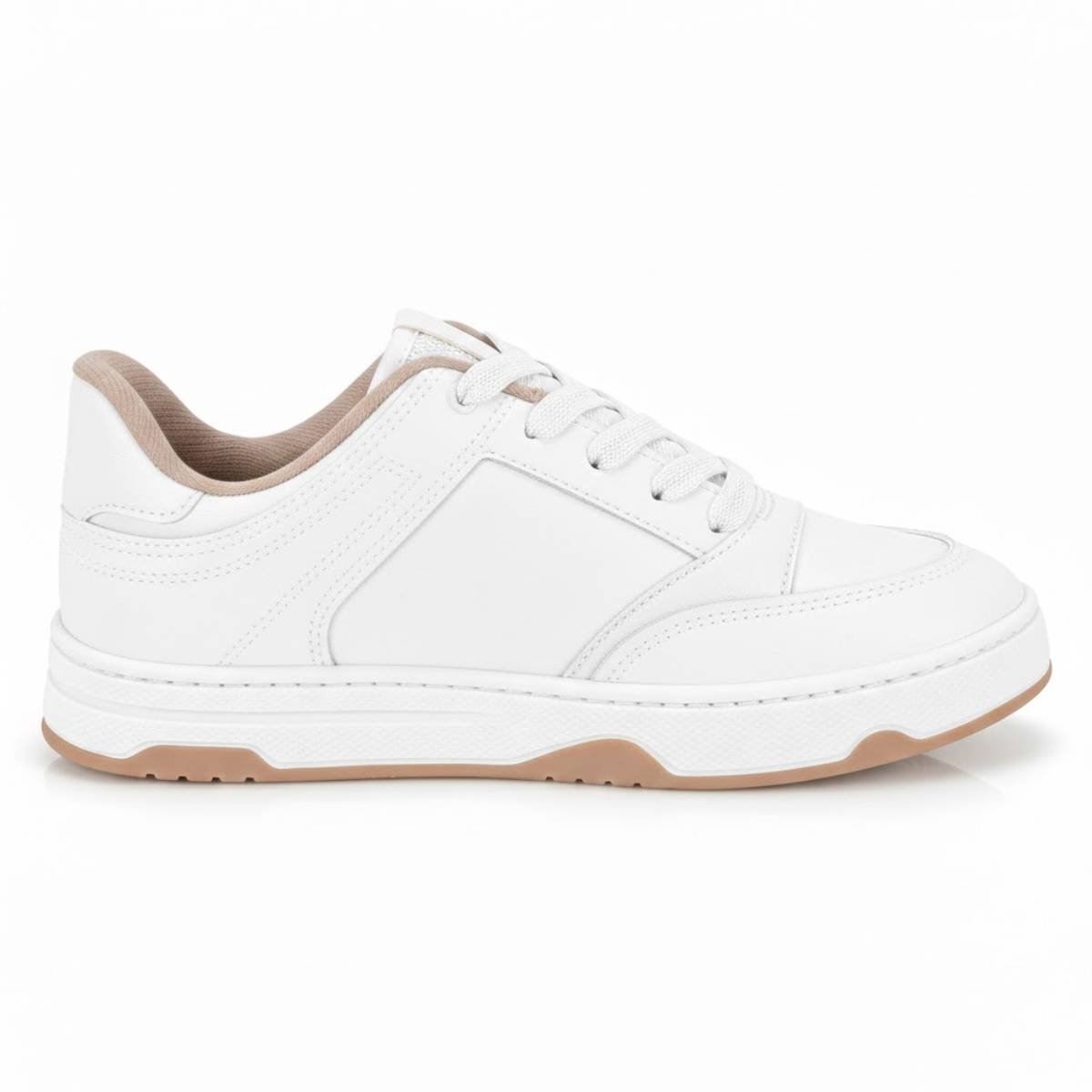 Tenis Moleca Casual Chunky Feminino Confortavel Original Branco 2