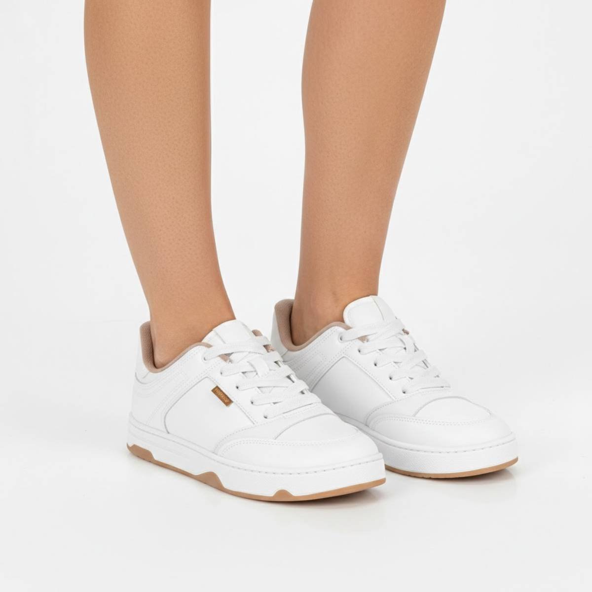 Tenis Moleca Casual Chunky Feminino Confortavel Original Branco 3