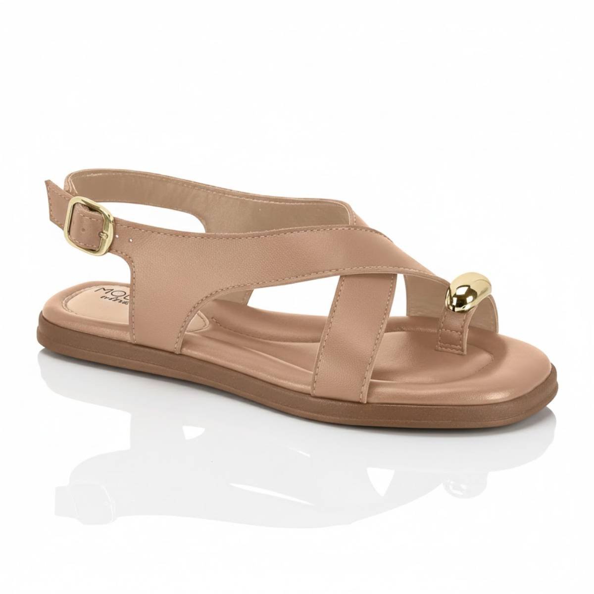 Sandalia Feminina Modare Casual Rasteirinha de Dedo Fivela Confortavel Original