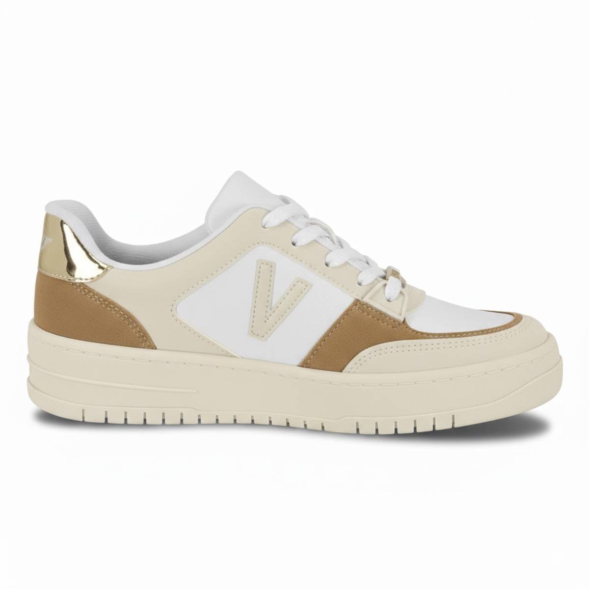 Tenis Feminino Vizzano Casual Chunky Confortavel Original Branco 2