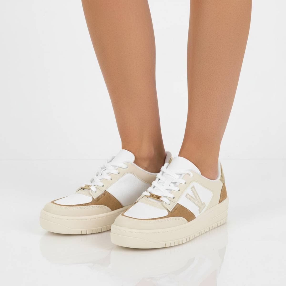 Tenis Feminino Vizzano Casual Chunky Confortavel Original Branco 3