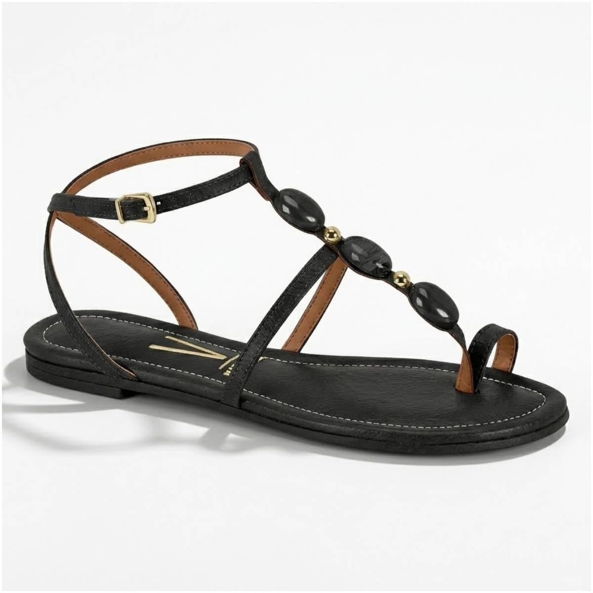 Sandalia Feminina Vizzano Casual Fivela Rasteirinha de Dedo Confortavel Original