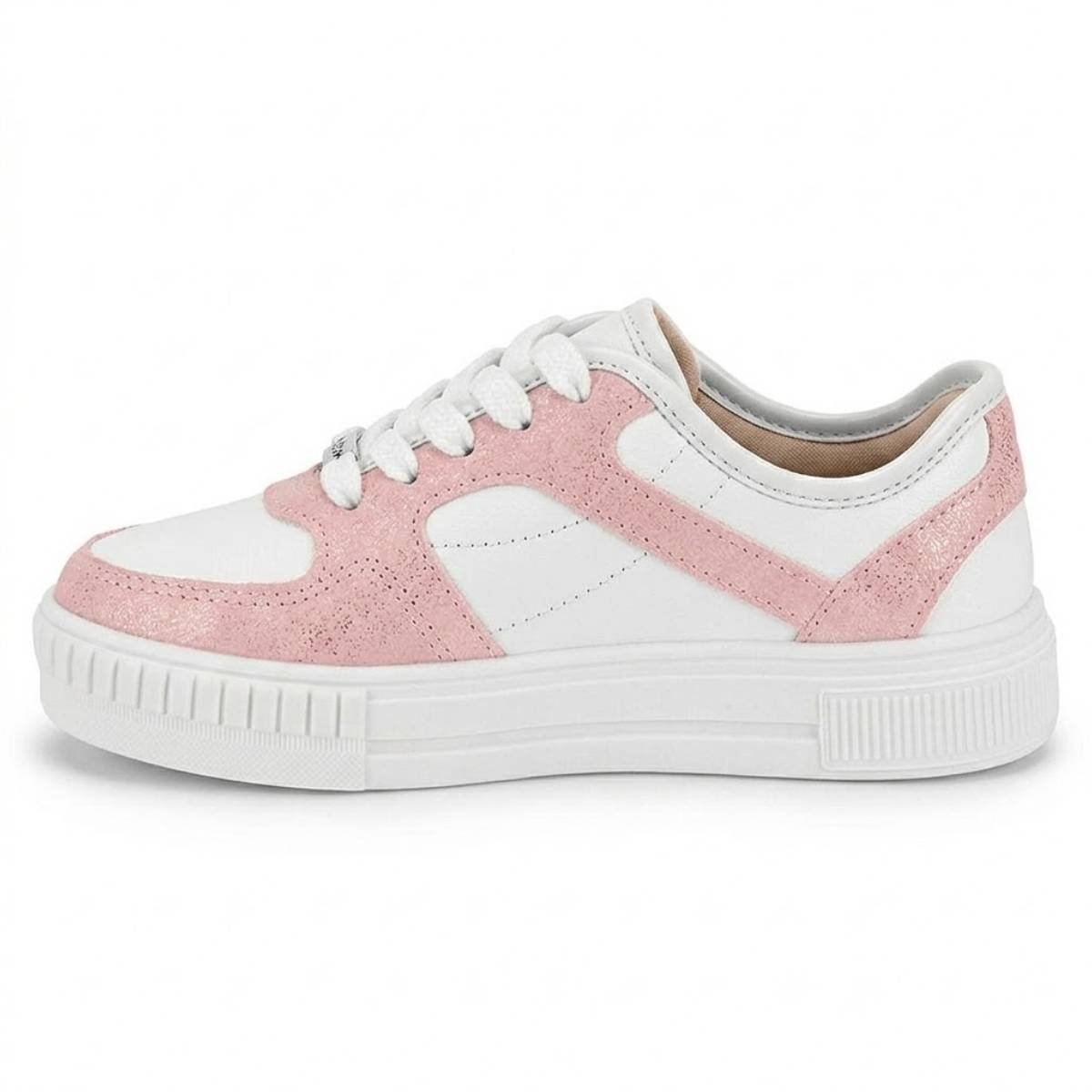 Tenis Menina Molekinha Casual Plataforme Feminina  Branco 2