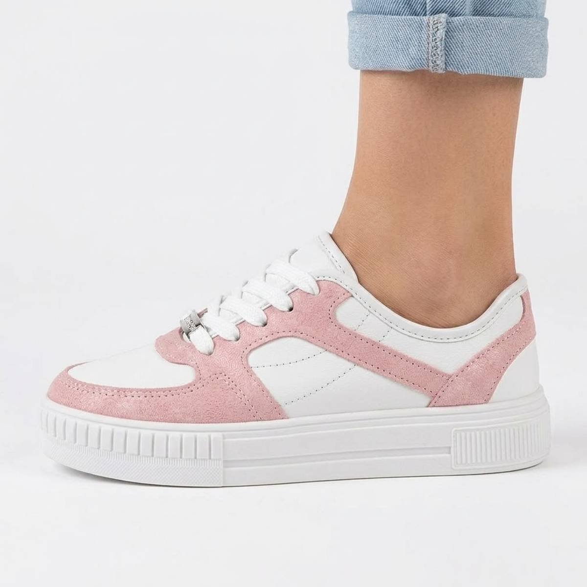 Tenis Menina Molekinha Casual Plataforme Feminina  Branco 3