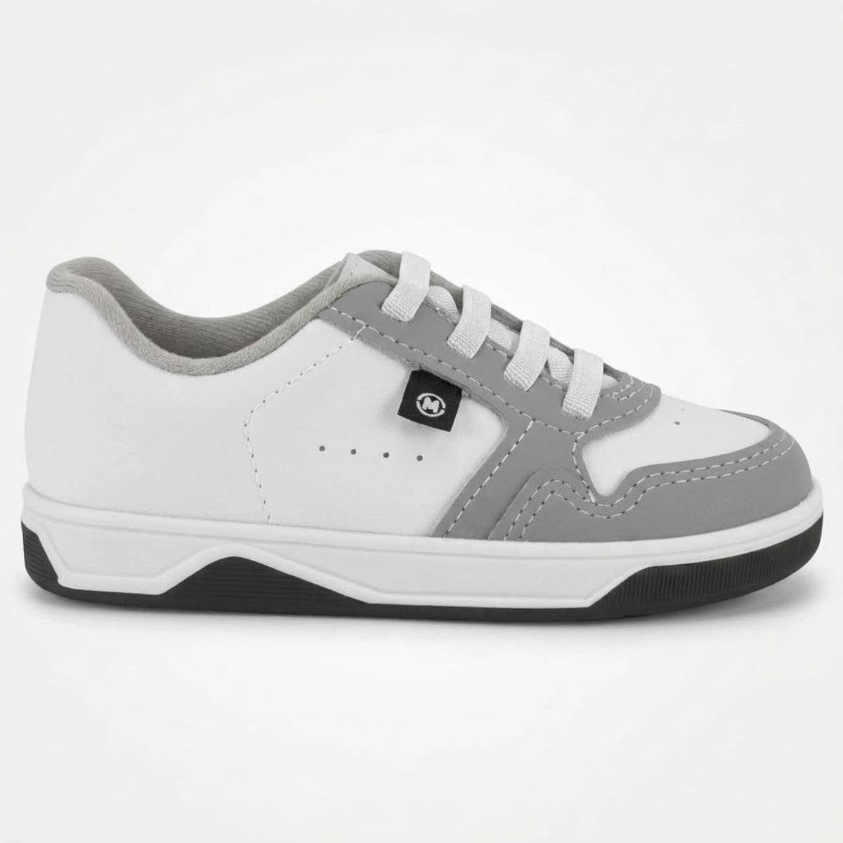 Tenis Menino Molekinho Chunky Casual Confortavel Original Branco/Cinza 2