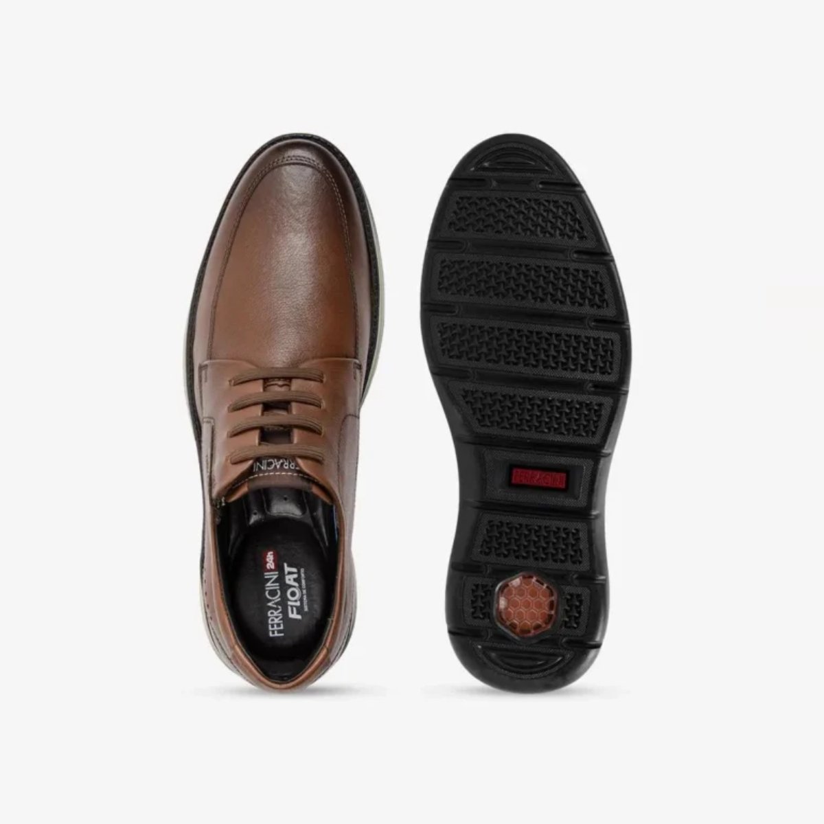 Sapatenis Masculino Ferracini Social Couro Fluence Confortavel Original Marrom 3