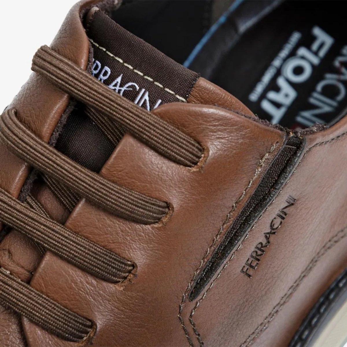 Sapatenis Masculino Ferracini Social Couro Fluence Confortavel Original Marrom 4
