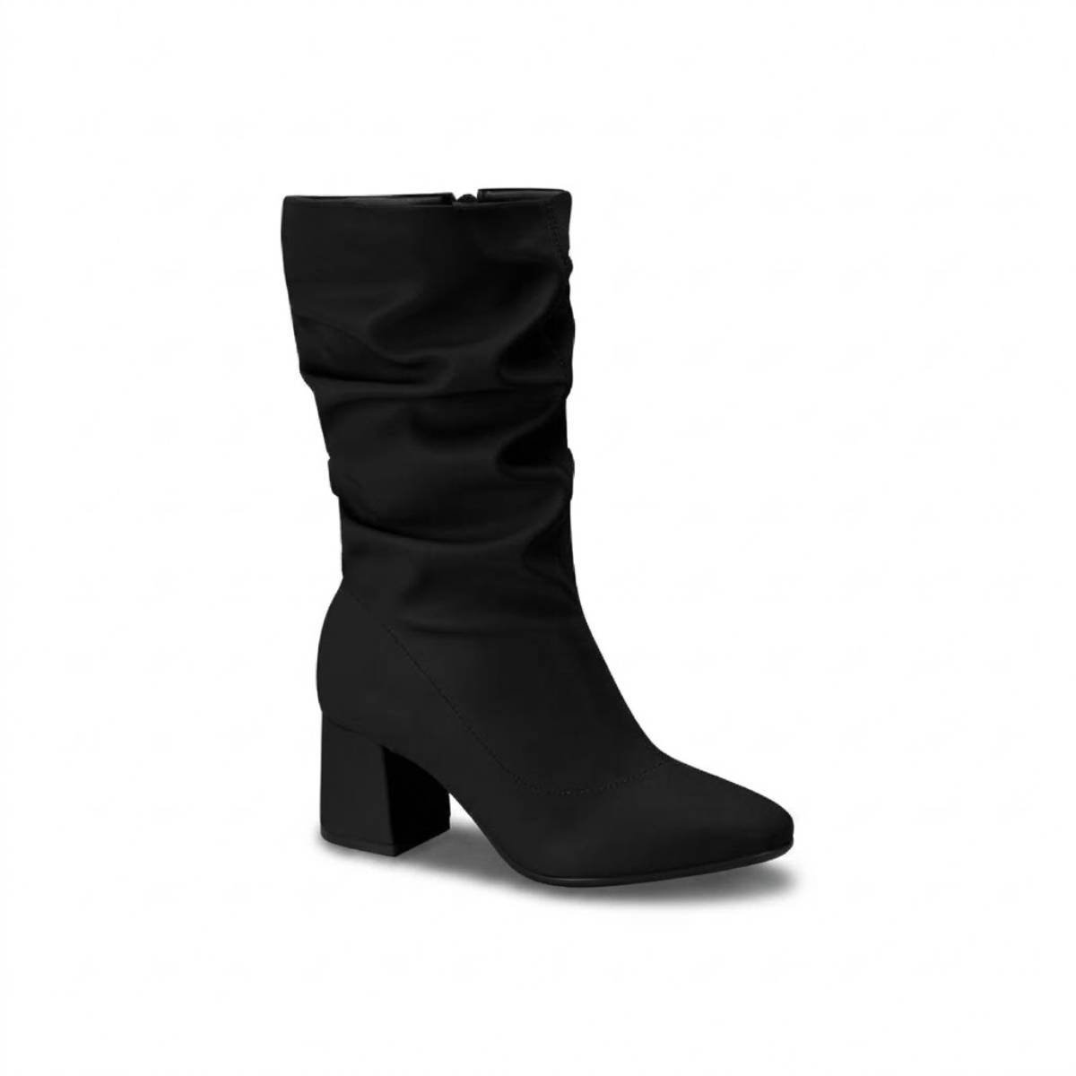 Bota Feminina Beira Rio Cano Medio Salto Grosso Confortavel Original