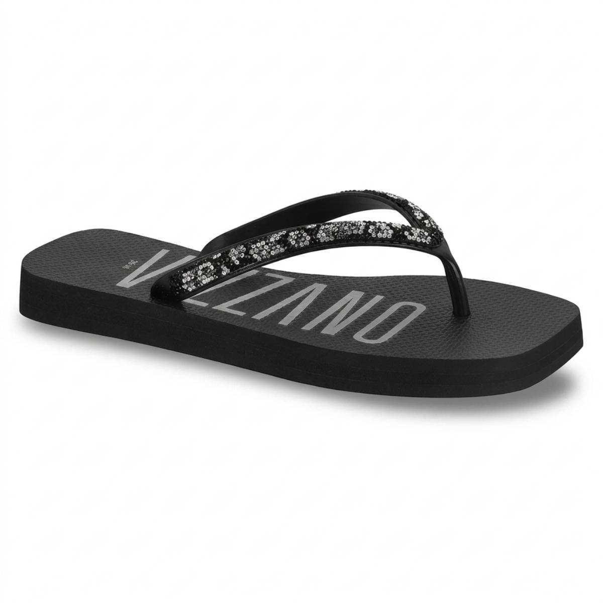 Sandalia Chinelo Feminino Vizzano Casual Dia a Dia Strass Plano Confortavel Original