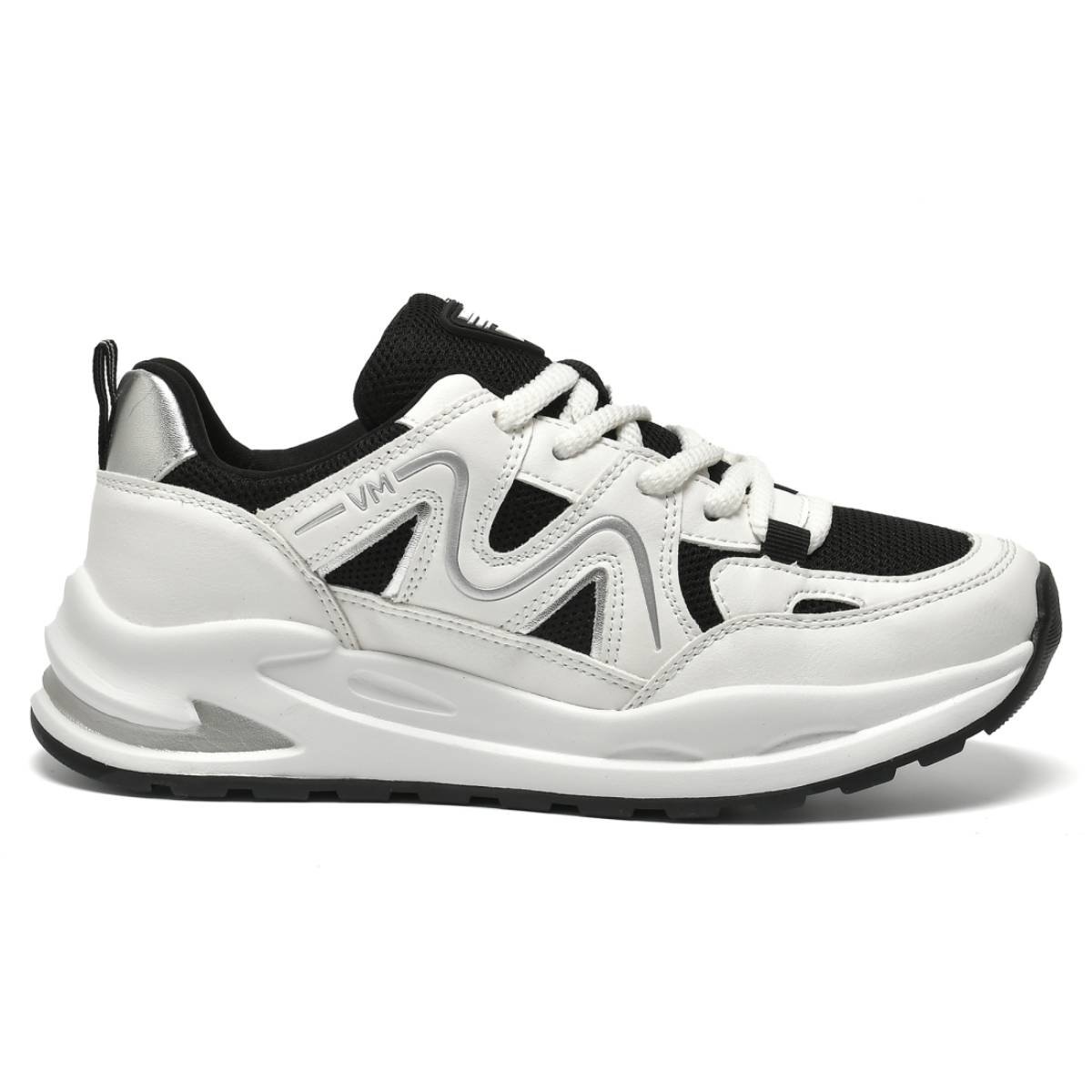 Tenis Feminino Via Marte Chunky Casual Plataforma Urbano Sneaker Confortavel Original Branco 2