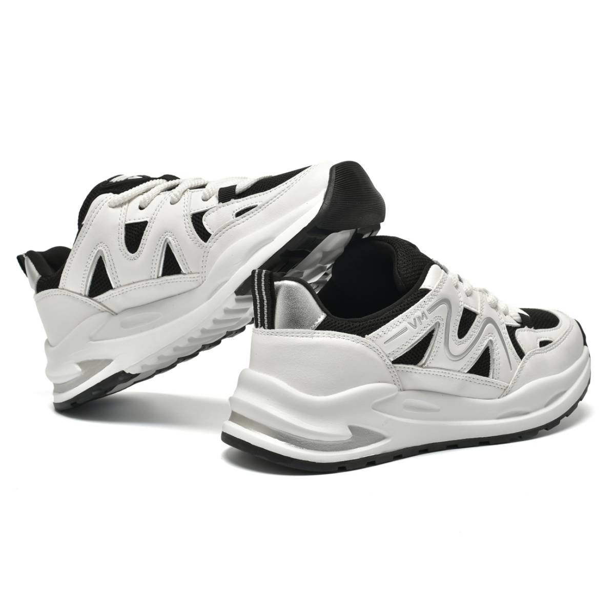 Tenis Feminino Via Marte Chunky Casual Plataforma Urbano Sneaker Confortavel Original Branco 3
