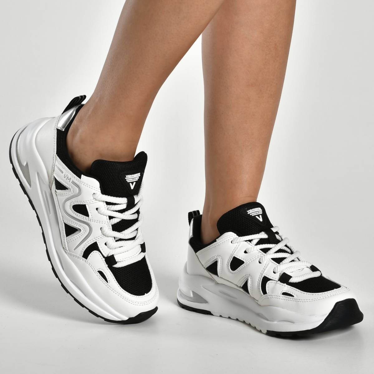 Tenis Feminino Via Marte Chunky Casual Plataforma Urbano Sneaker Confortavel Original Branco 4