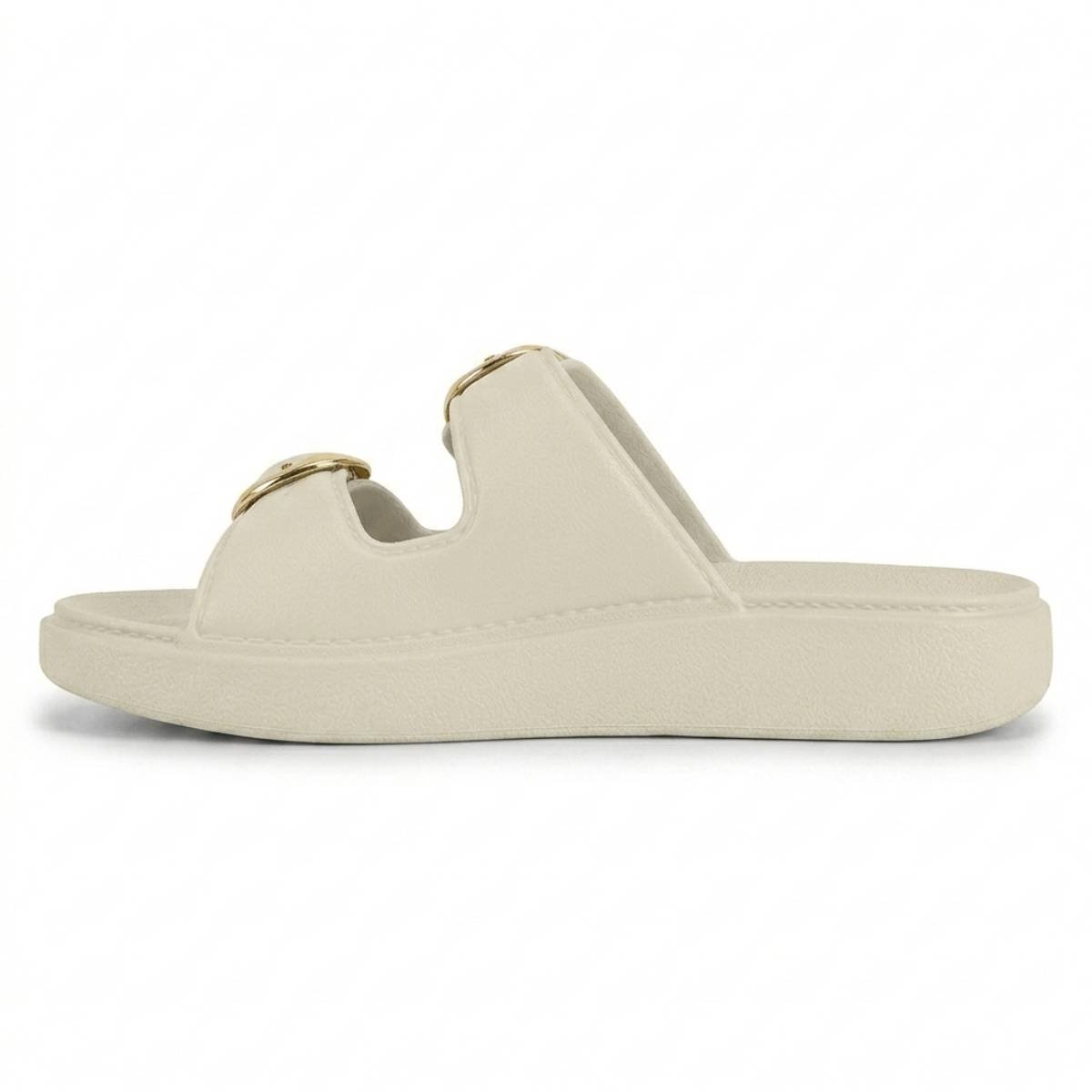 Tamanco Papete Feminina Modare Casual Confortavel Ortopedica Fivela Original Branco 2