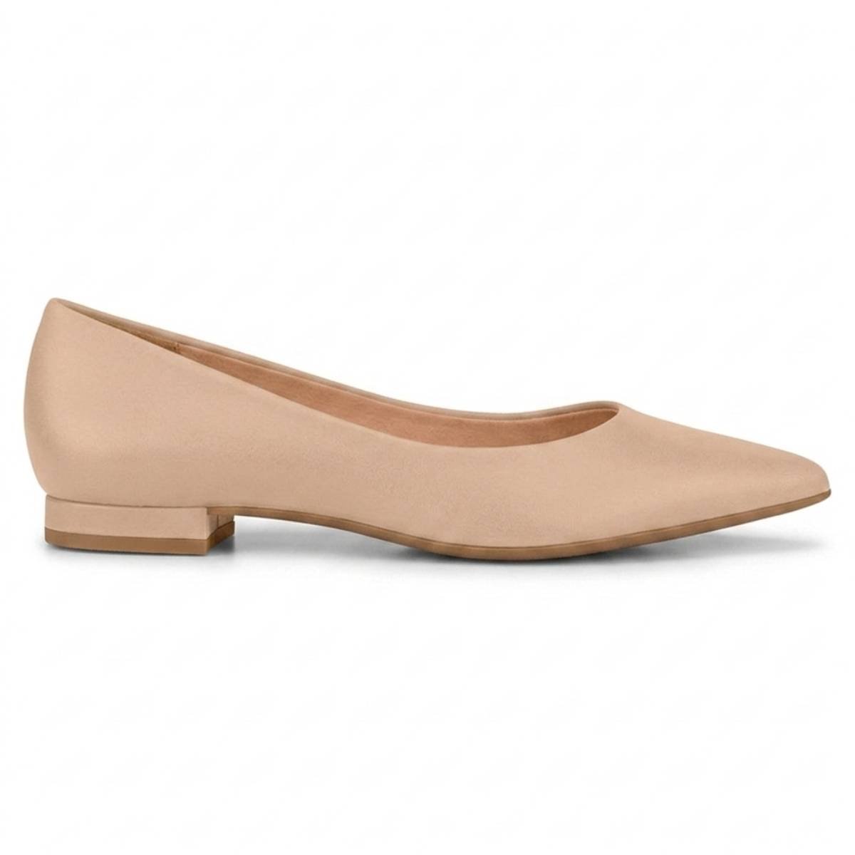 Sapatilha Feminina Vizzano Casual Salto Baixo Bloco Grosso Confortavel Original Bege 3