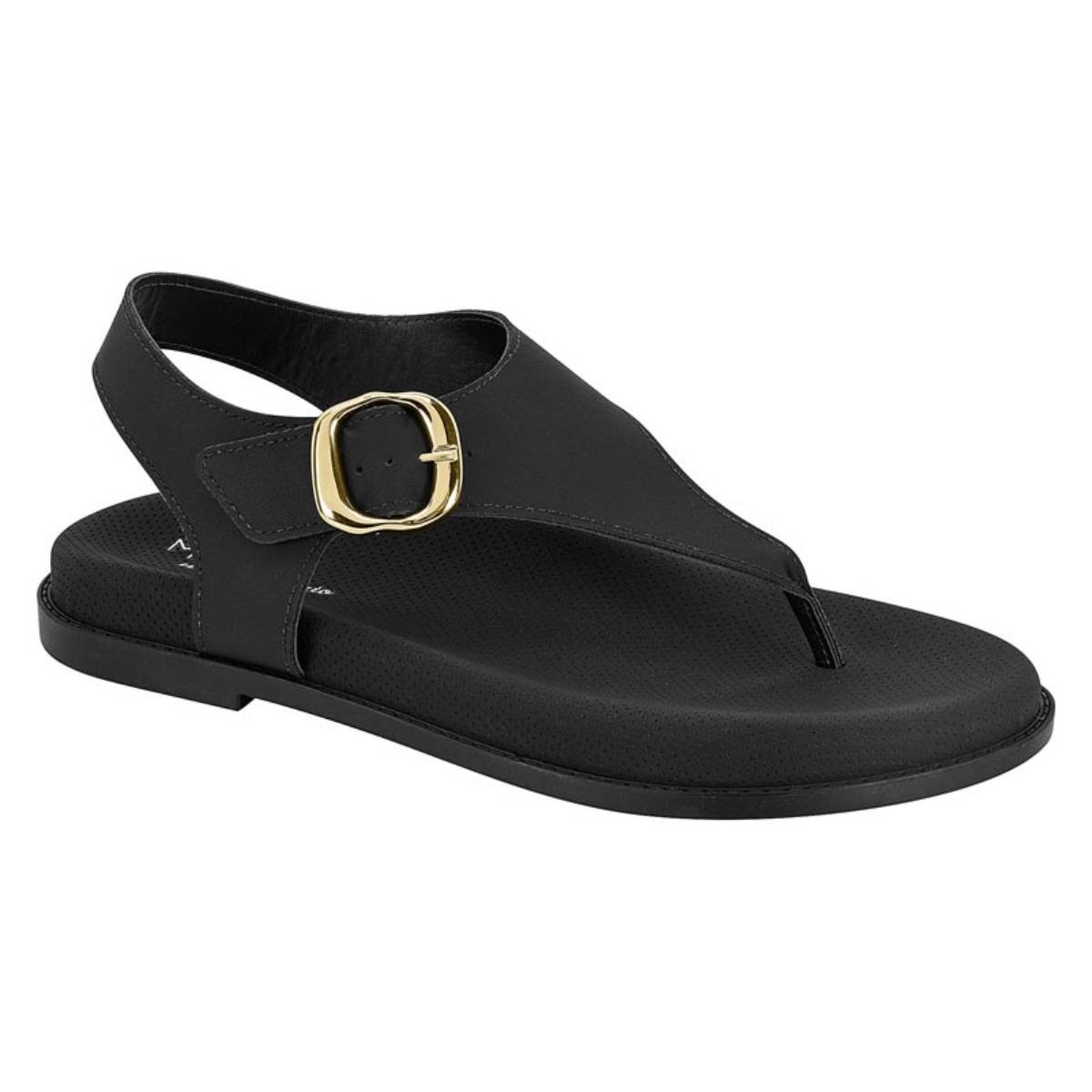 Sadalia Feminina ModareCasual Plana Rasteirinha Fivela Metalizada Confortavel Original 