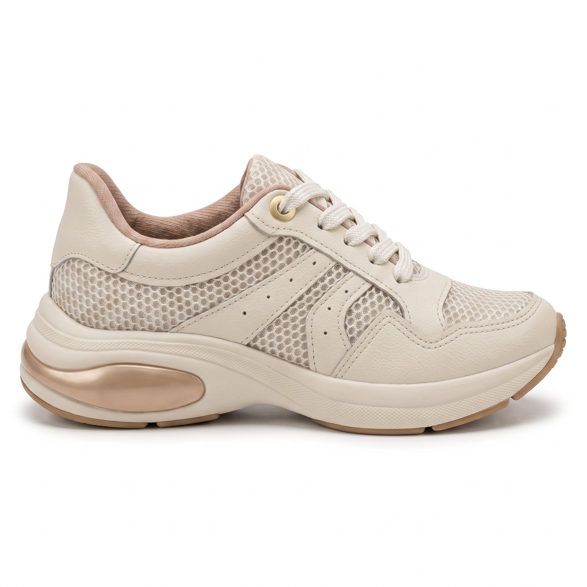 Tenis Feminino Modare Caasual Ultraconforto Ortopedico Confortavel Esporao Original Branco 2