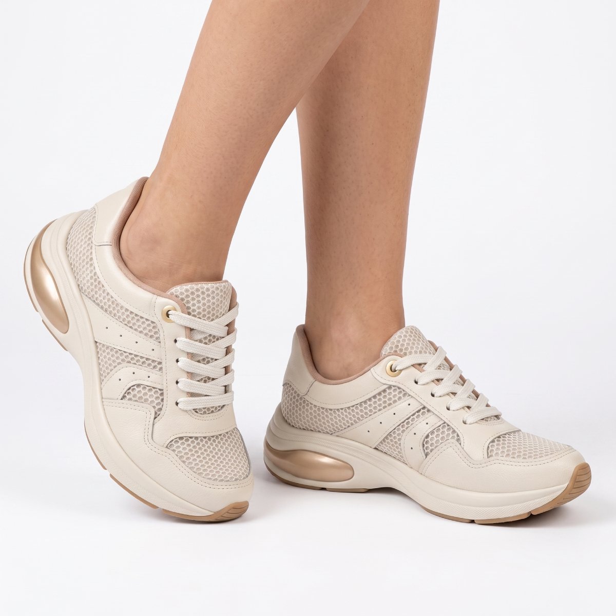 Tenis Feminino Modare Caasual Ultraconforto Ortopedico Confortavel Esporao Original Branco 3