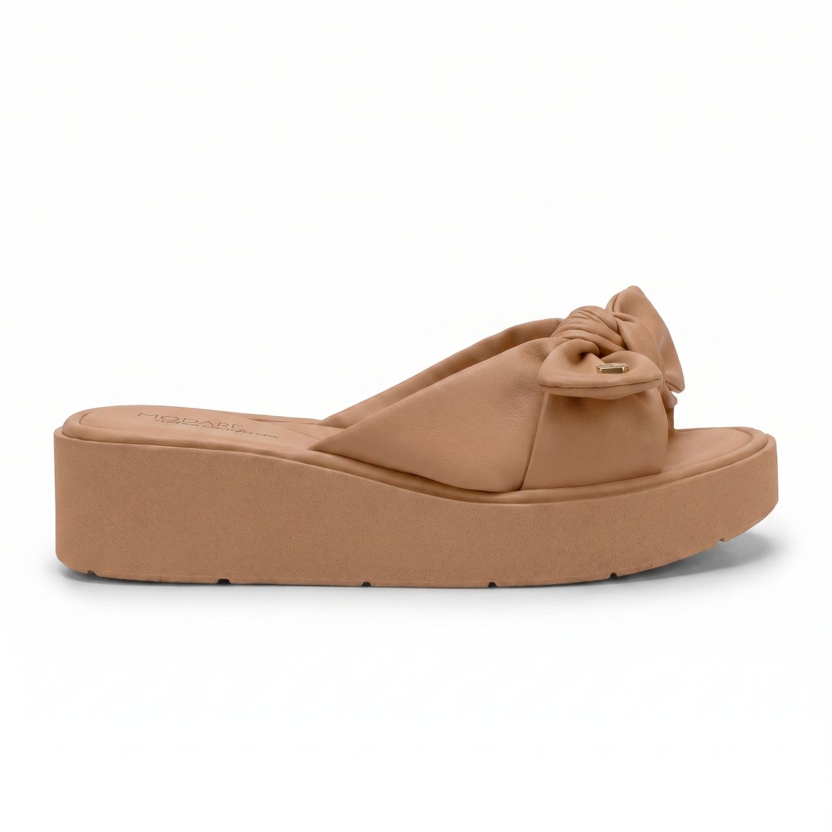 Tamanco Feminino Modare Casual Ultraconforto Plataforma Laco Confortavel Original Nude 2