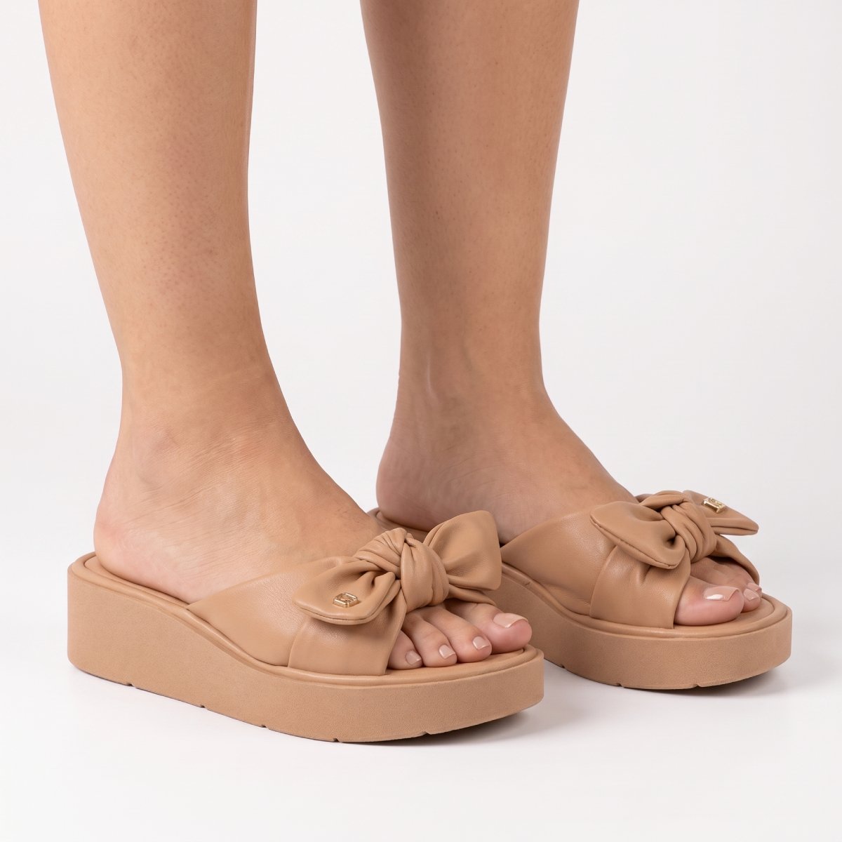 Tamanco Feminino Modare Casual Ultraconforto Plataforma Laco Confortavel Original Nude 3